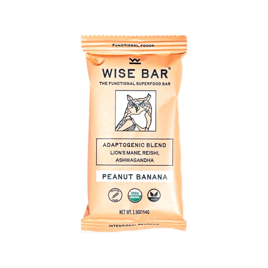 Wise Bar Adaptogenic Peanut Banana Riegel
